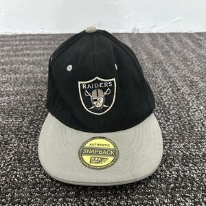Vintage Raiders Snapback Hat Kipa Headwear Co Black Gray Cap Premium Wear NFL